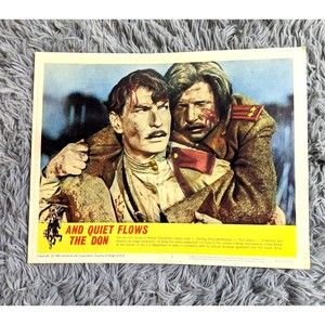And Quiet Flows the Don 1960 Lobby Card Movie Epic Drama‎ Russian Pyotr Glebov